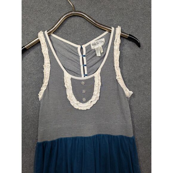 Matilda Jane Dress Womens Small Under The Stars Cher Tank Buttons Tulle - Picture 3 of 13